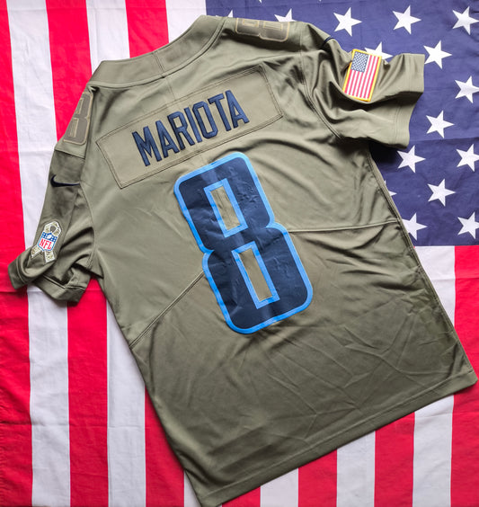 Tennessee Titans NFL Salute to Service Jersey M Mariota