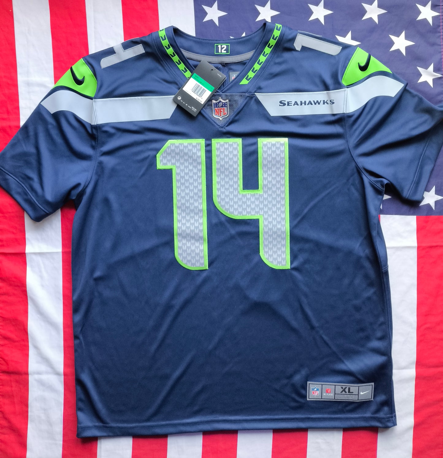 DK Metcalf Seattle Seahawks Nike Elite NFL Signed Jersey Beckett