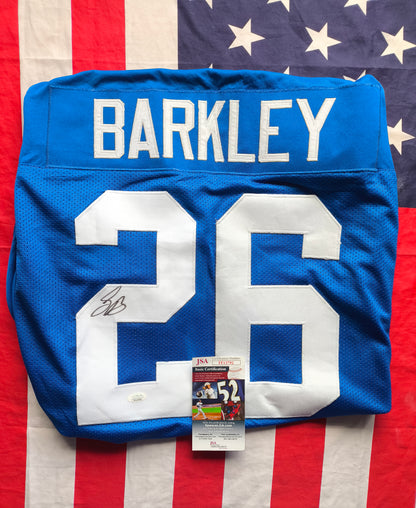 Saquon Barkley New York Giants Signed NFL Jersey JSA COA