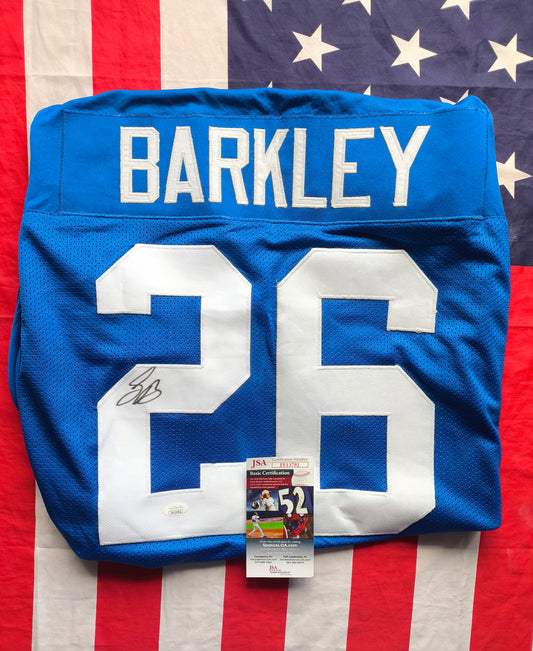 Saquon Barkley New York Giants Signed NFL Jersey JSA COA