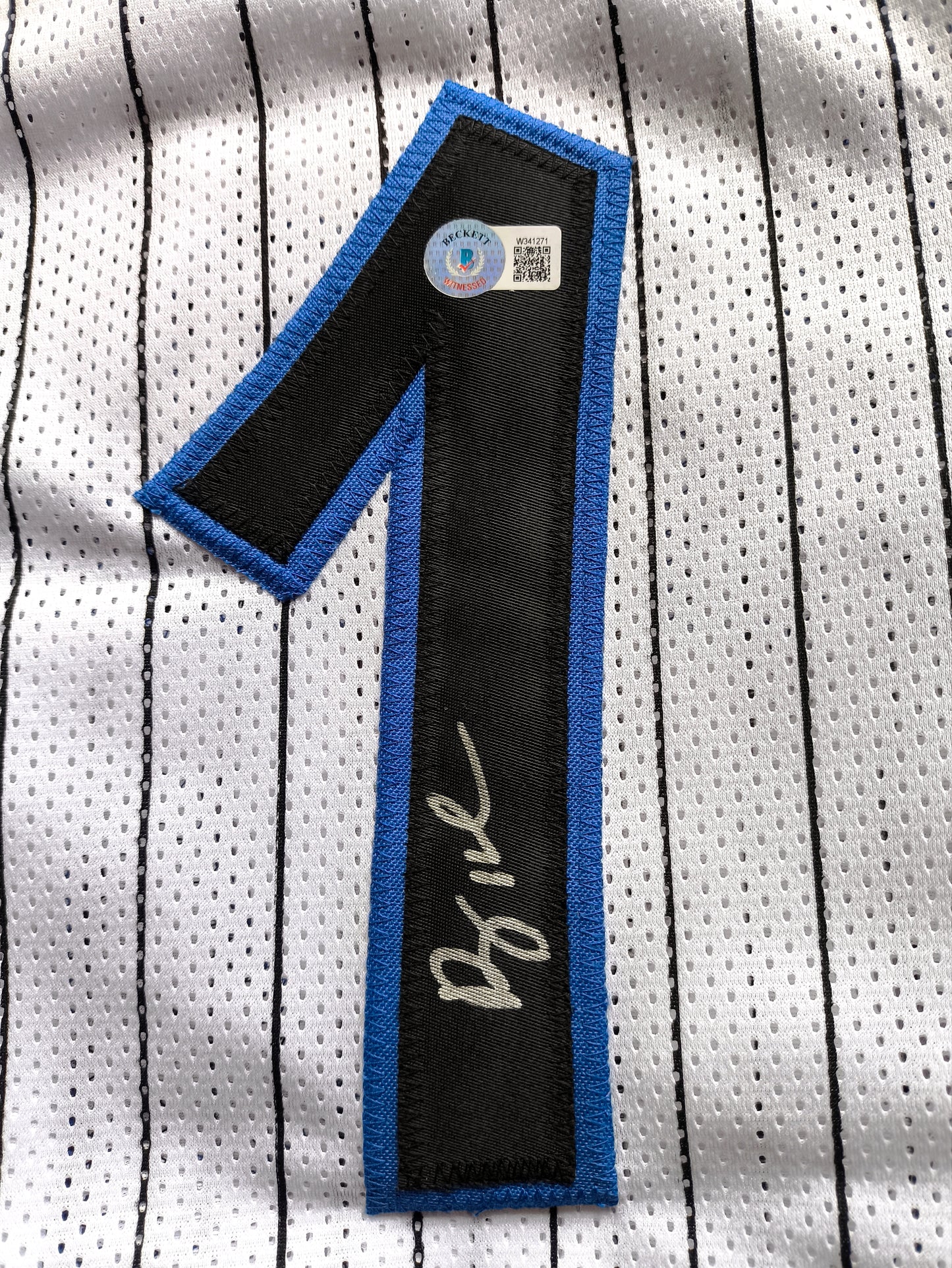 Penny Hardaway Orlando Magic NBA Signed Jersey Beckett COA