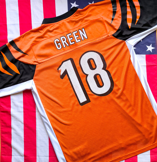 Cincinnati Bengals Reebok NFL Jersey L Green