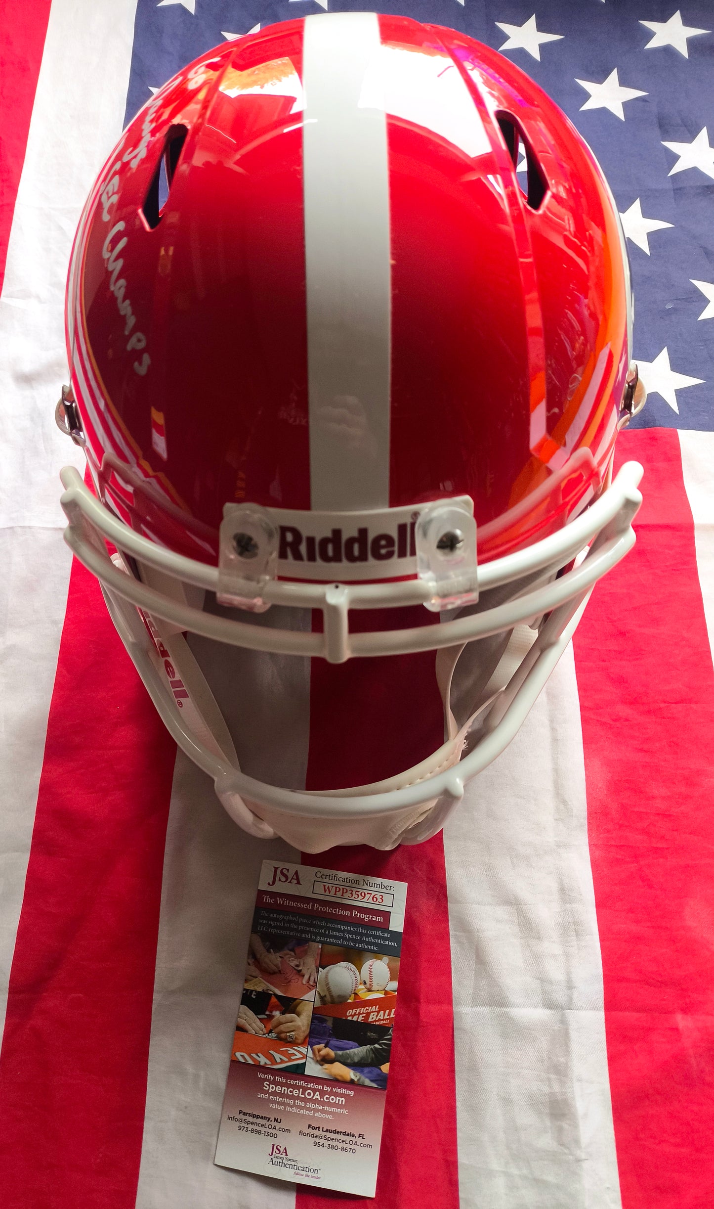 Isaac Nauta Georgia Bulldogs NCAA Full Size Signed Helmet JSA COA