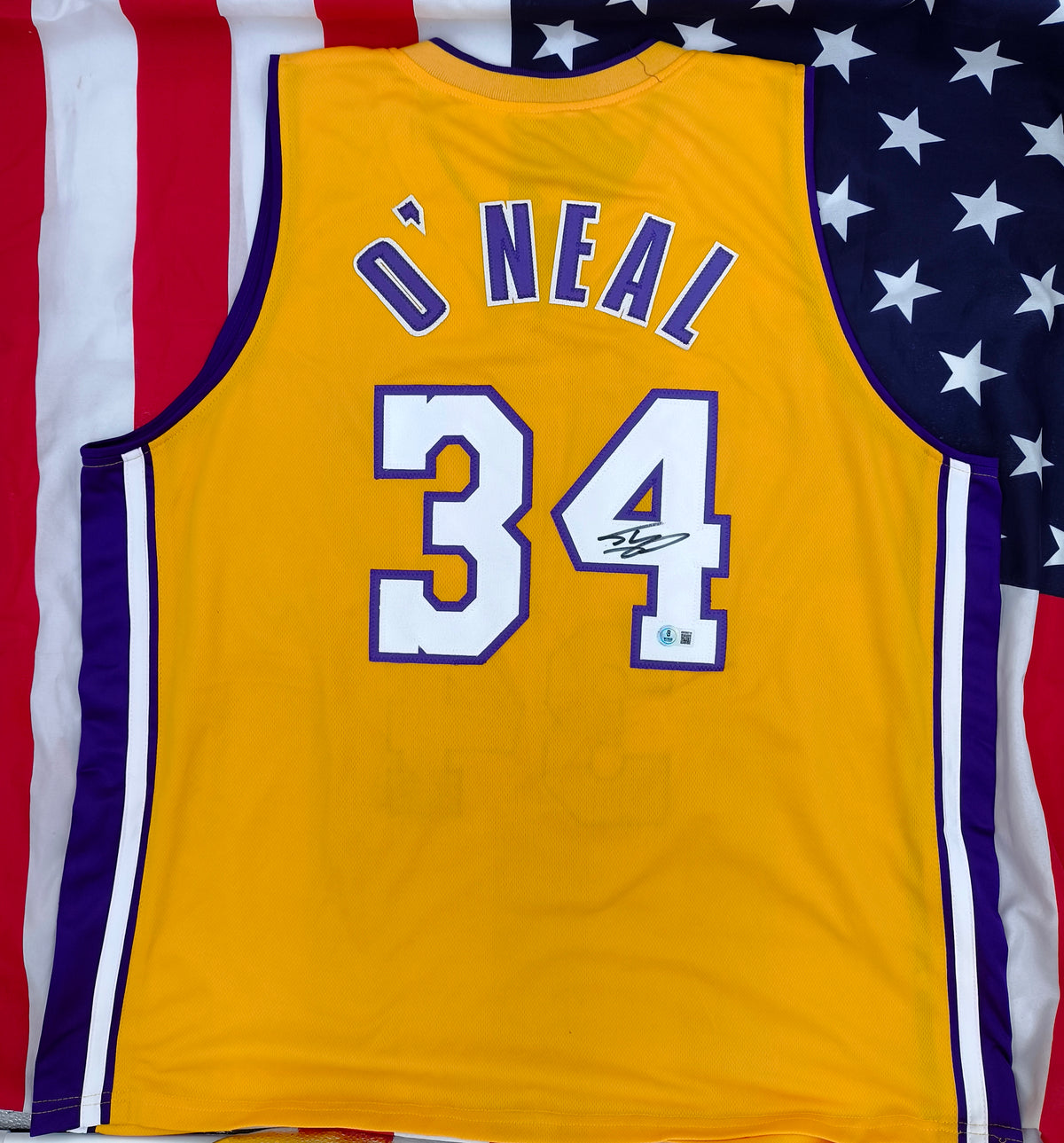 Shaquille O'Neal Los Angeles Lakers NBA Signed Jersey Beckett COA