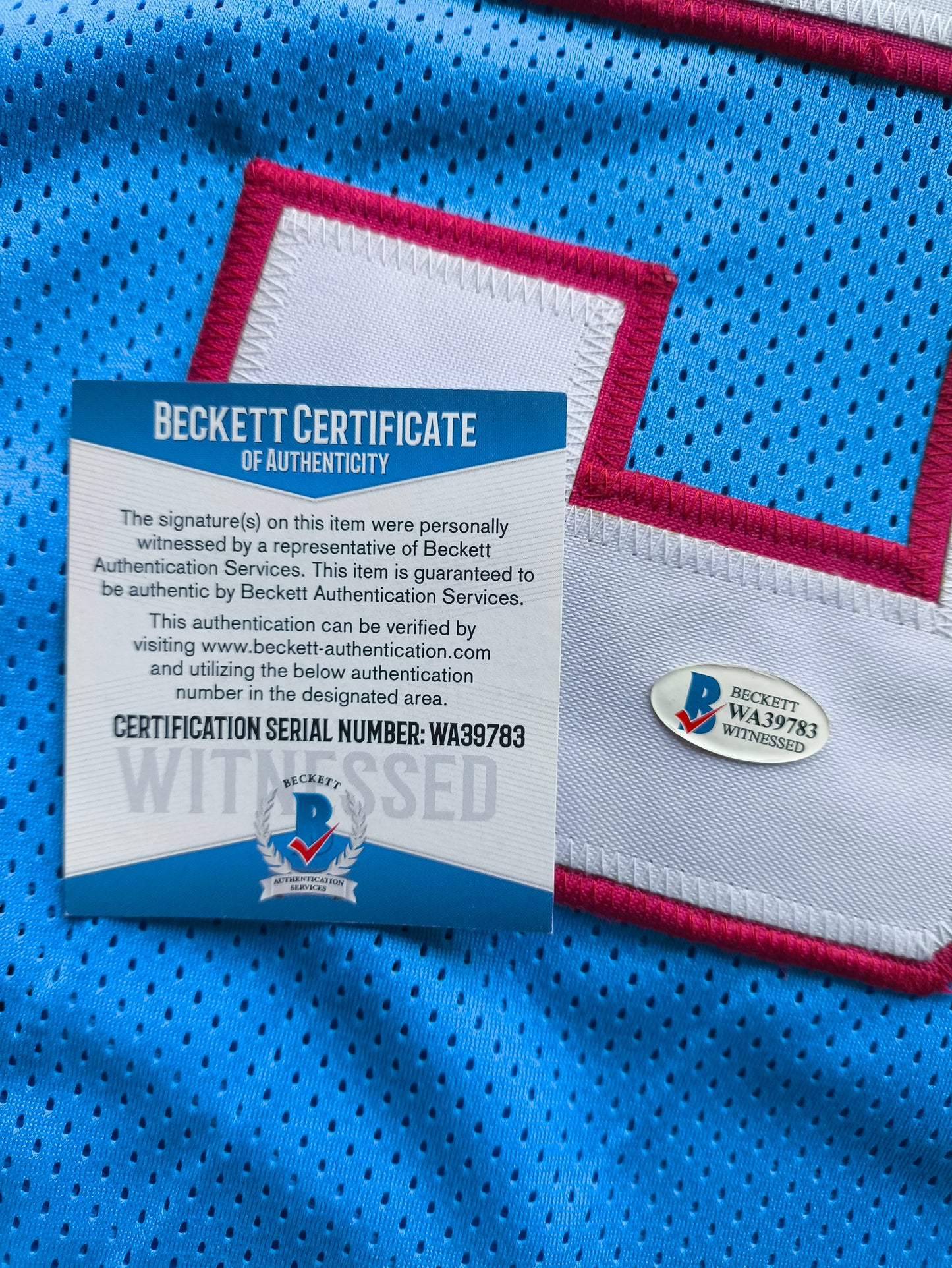 Robert Brazile Houston Oilers Signed NFL Jersey Beckett COA