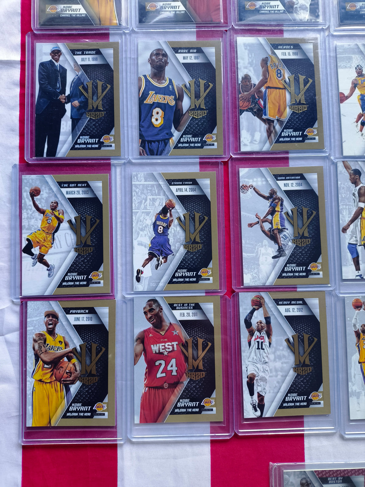 Kobe Bryant Hero Villain Complete 42 Card Box Set