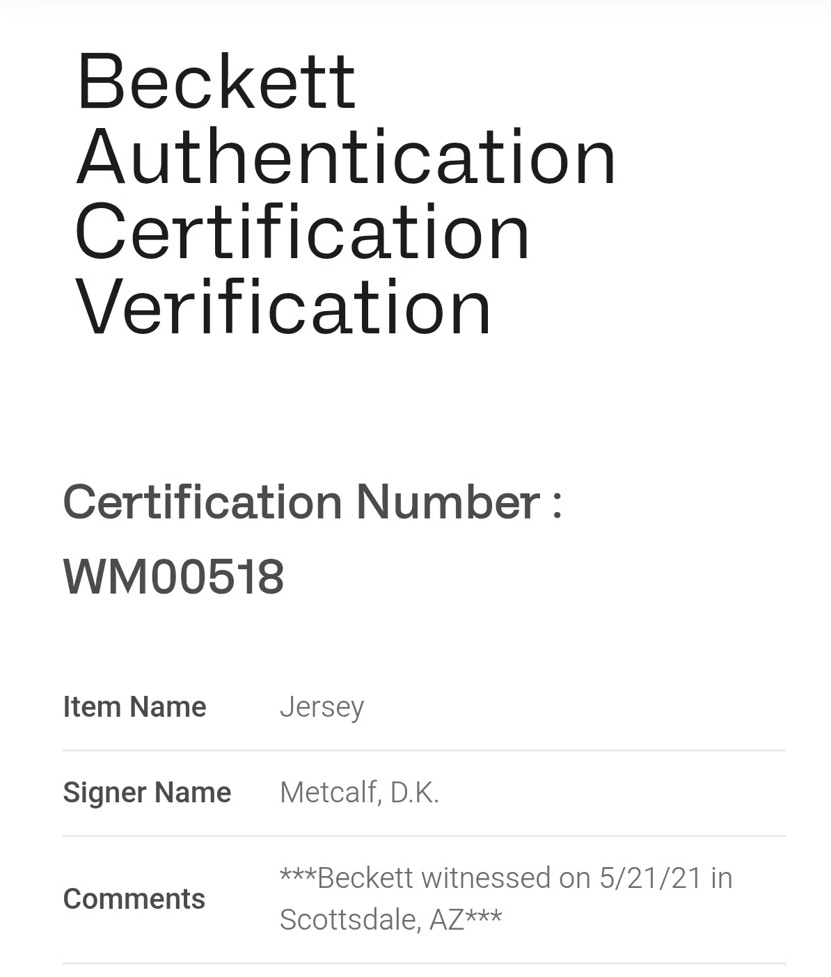 DK Metcalf Seattle Seahawks Nike Elite NFL Signed Jersey Beckett