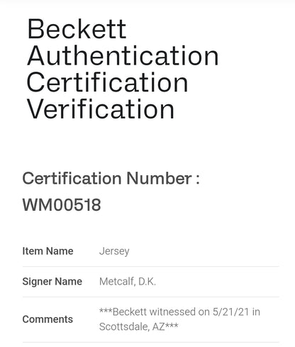 DK Metcalf Seattle Seahawks Nike Elite NFL Signed Jersey Beckett