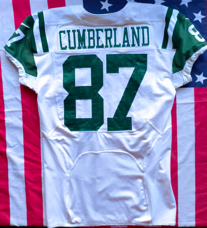 Jeff Cumberland New York Jets Nike NFL Game Worn Jersey