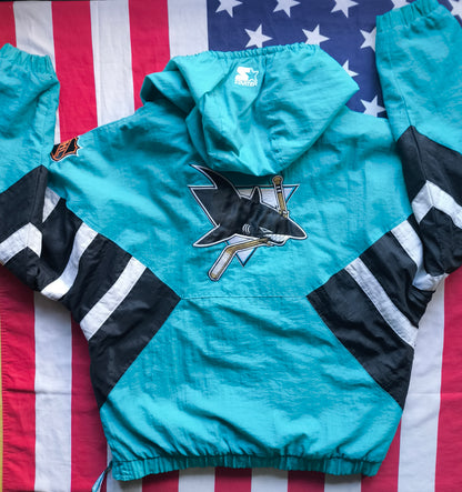 San Jose Sharks Starter NHL Pullover Jacket