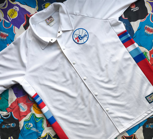 Philadelphia 76ers Hardwood Classics NBA Shooting Shirt XXL