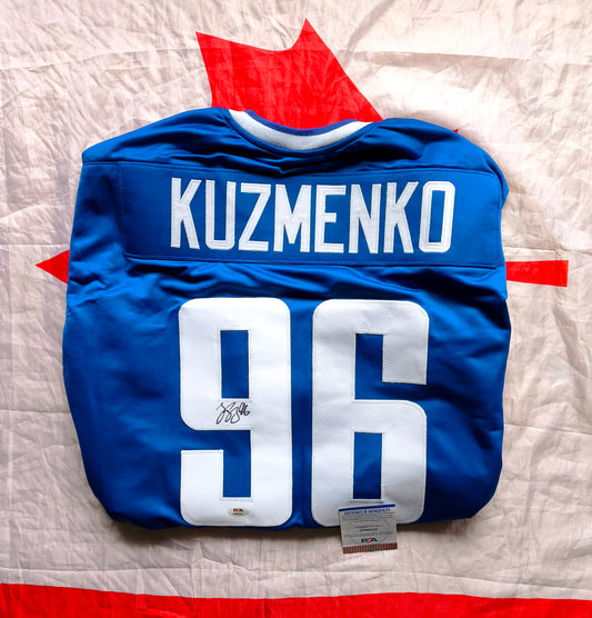Andrei Kuzmenko Vancouver Canucks Signed NHL Jersey PSA DNA