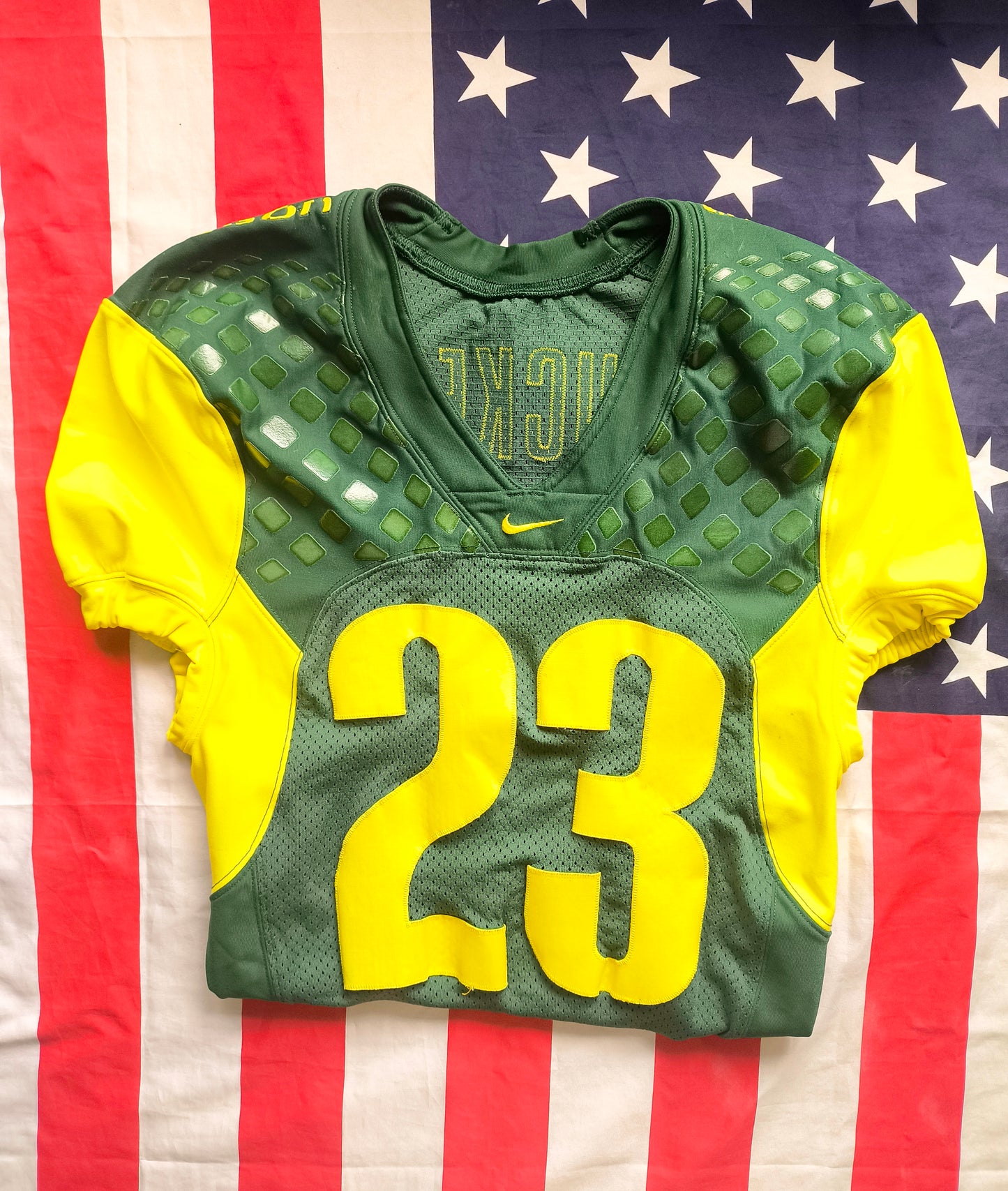 Oregon Ducks Nike NCAA Game Worn Jersey L Marley Tucker