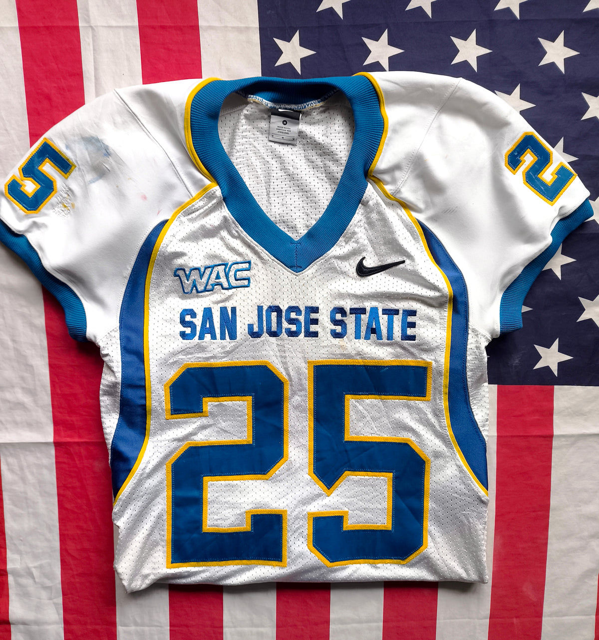San Jose State NCAA Nike Game Worn Jersey Cunningham