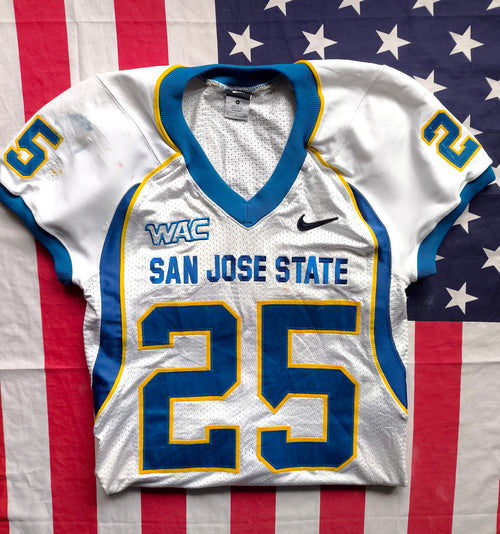 San Jose State NCAA Nike Game Worn Jersey Cunningham