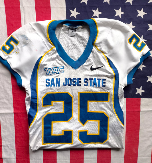 San Jose State NCAA Nike Game Worn Jersey Cunningham