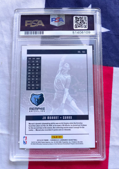 Ja Morant 2019 Panini Chronicles #165 PSA 9
