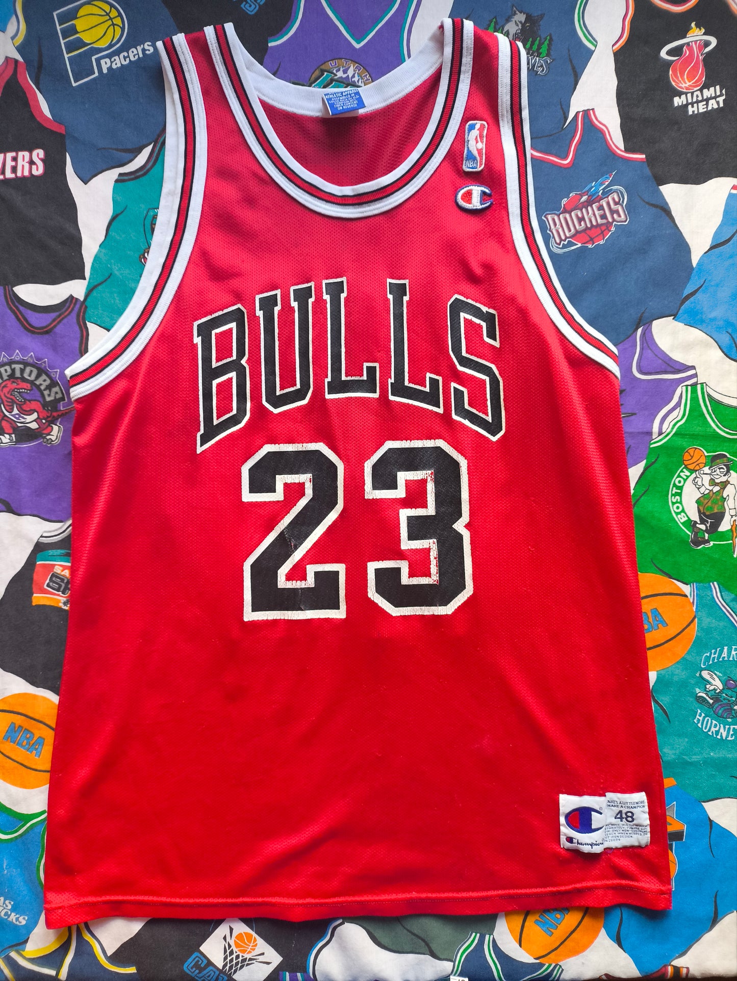 Chicago Bulls Champion NBA Jersey L Jordan