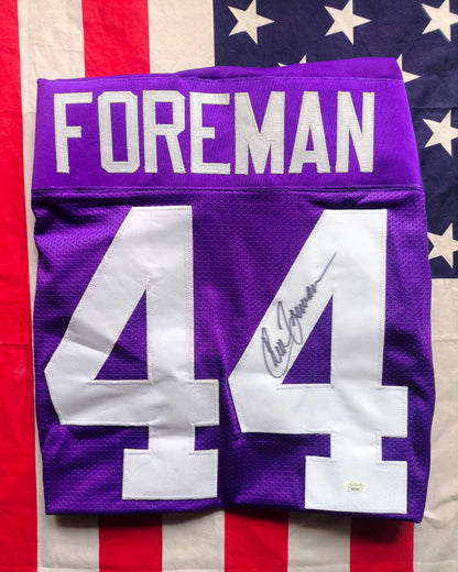 Chuck Foreman Minnesota Vikings Signed NFL Jersey JSA COA