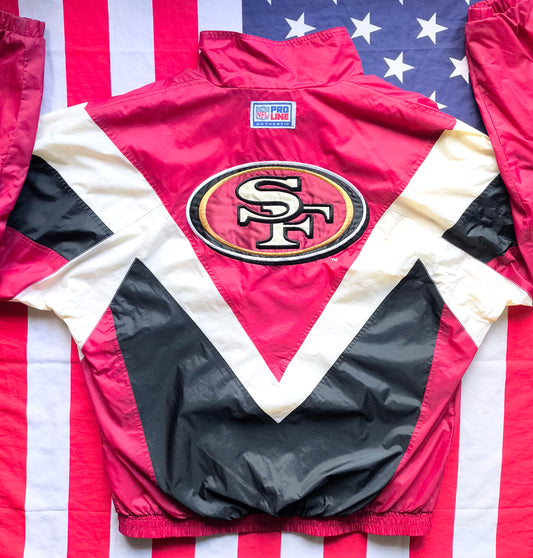 San Francisco 49ers Reebok NFL Jacket L