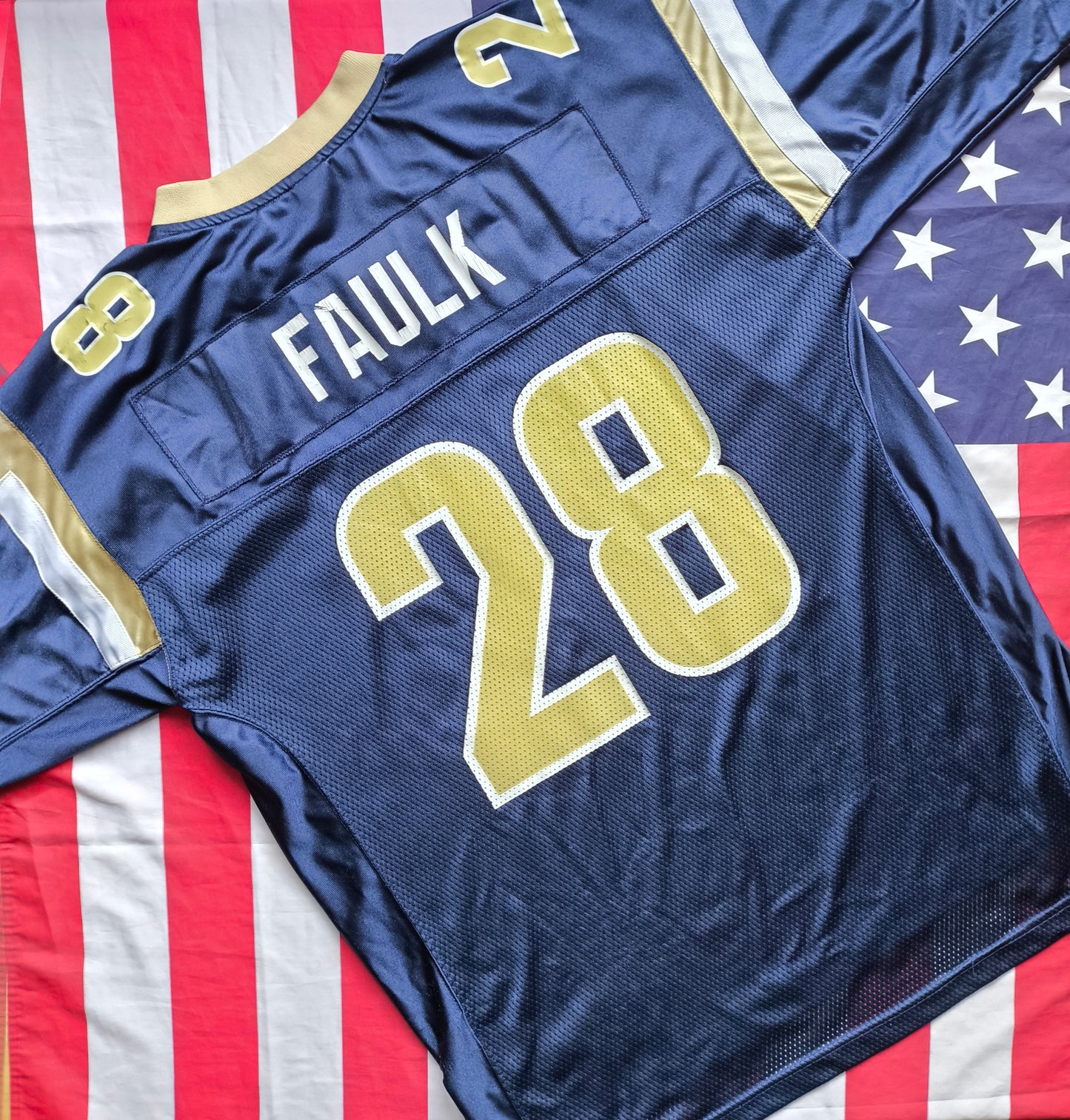 Los Angeles Rams Reebok NFL Jersey L Faulk