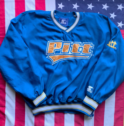 Pitt Panthers Starter NCAA Windbreaker Pullover XL