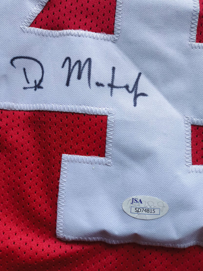 DK Metcalf Ole Miss Signed College Jersey JSA COA