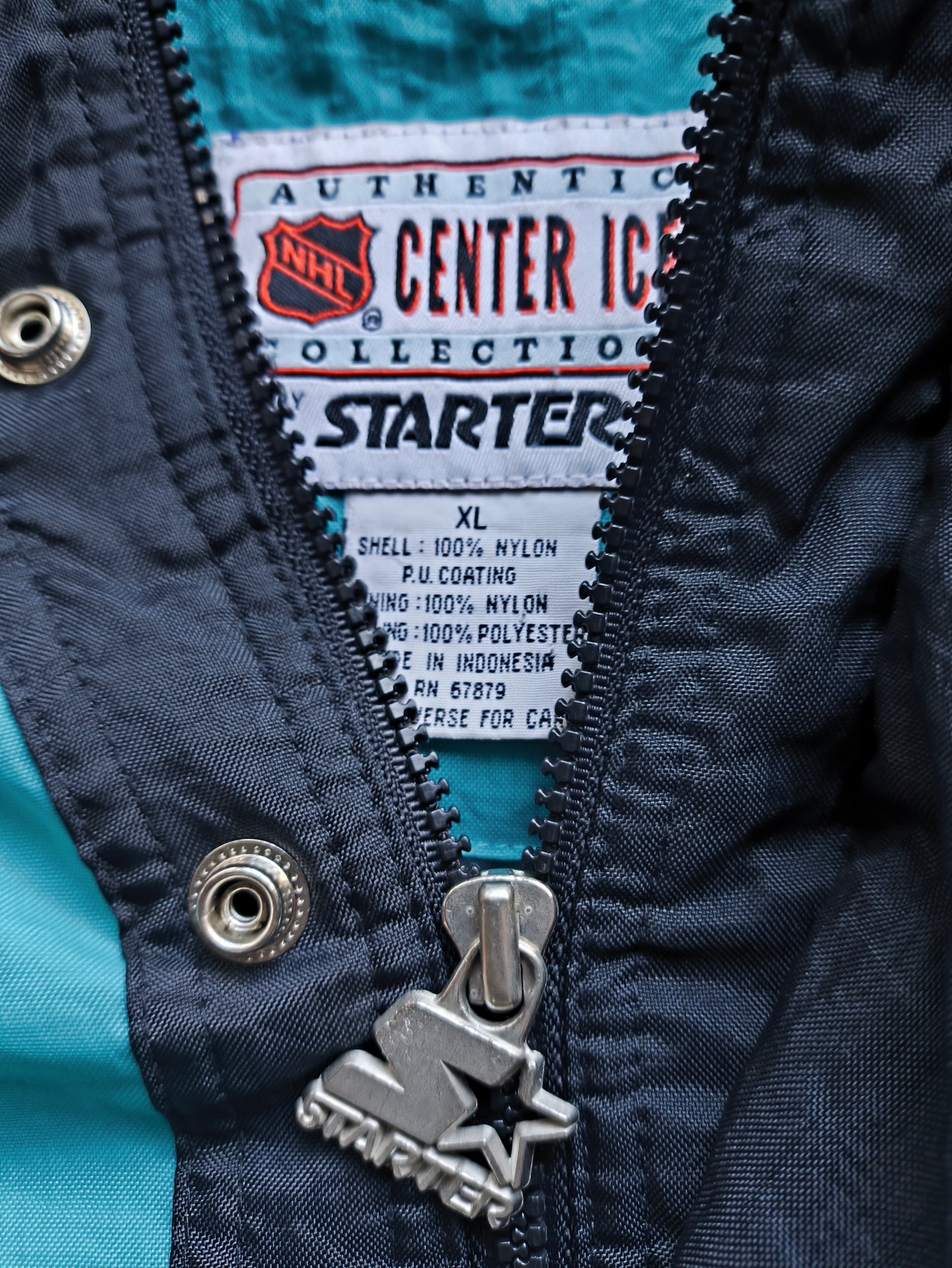 San Jose Sharks Starter NHL Pullover Jacket