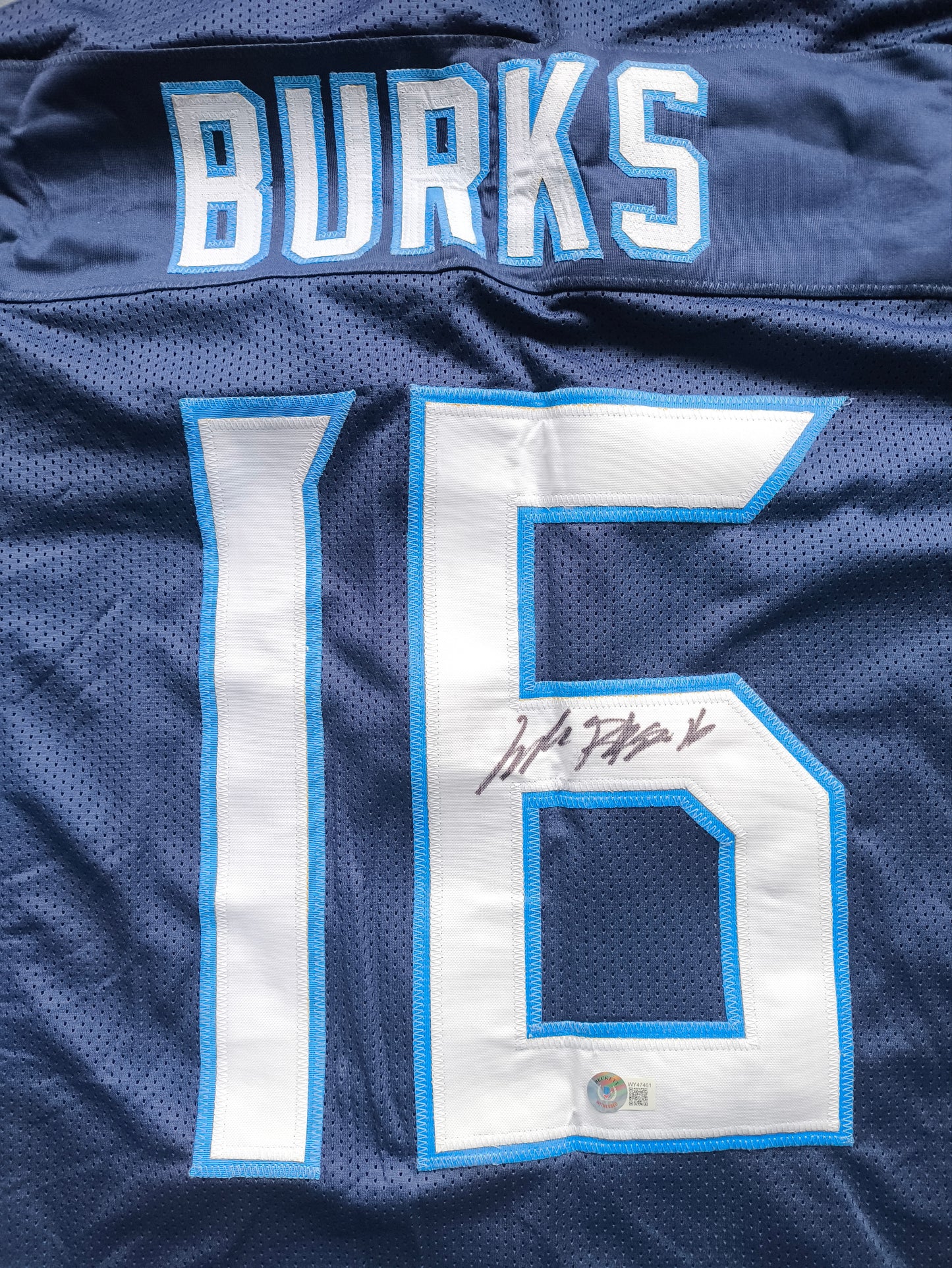 Treylon Burks Tennessee Titans Signed NFL Jersey Beckett COA