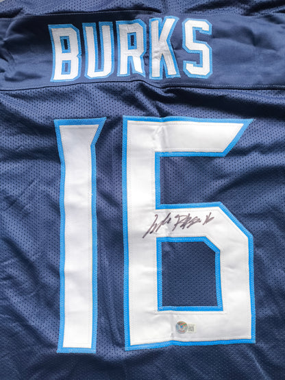 Treylon Burks Tennessee Titans Signed NFL Jersey Beckett COA