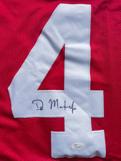 DK Metcalf Ole Miss Signed College Jersey JSA COA
