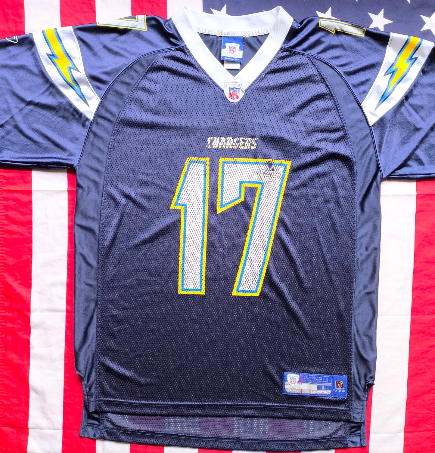 Los Angeles San Diego Chargers Reebok NFL Jersey L Rivers