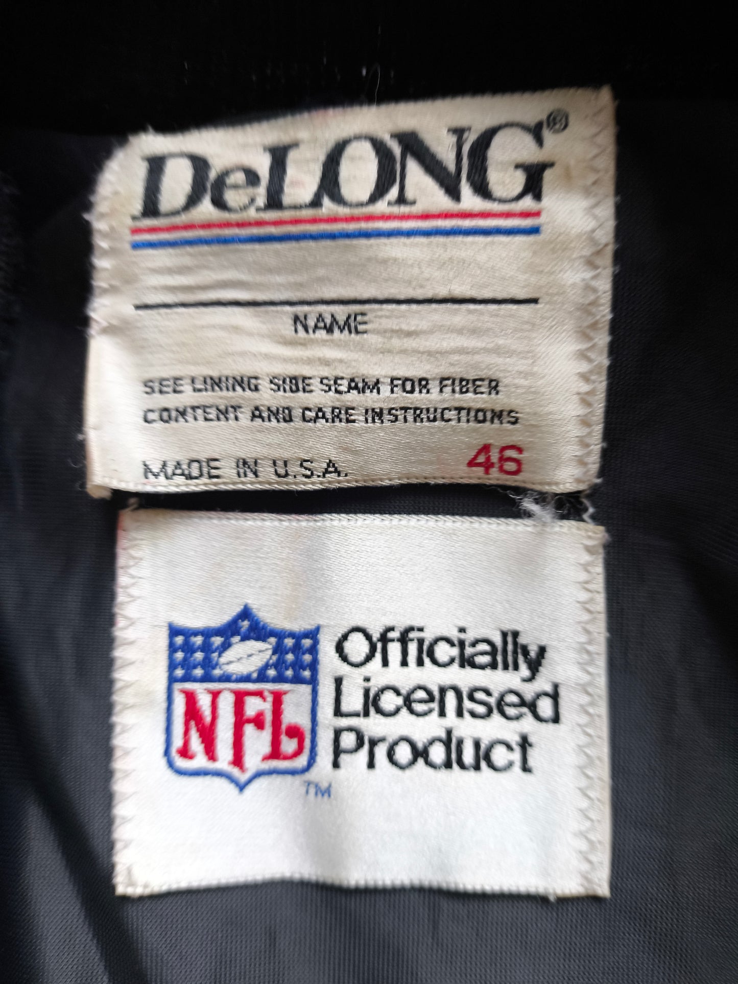 Los Angeles Raiders DeLong NFL Varsity Jacket L