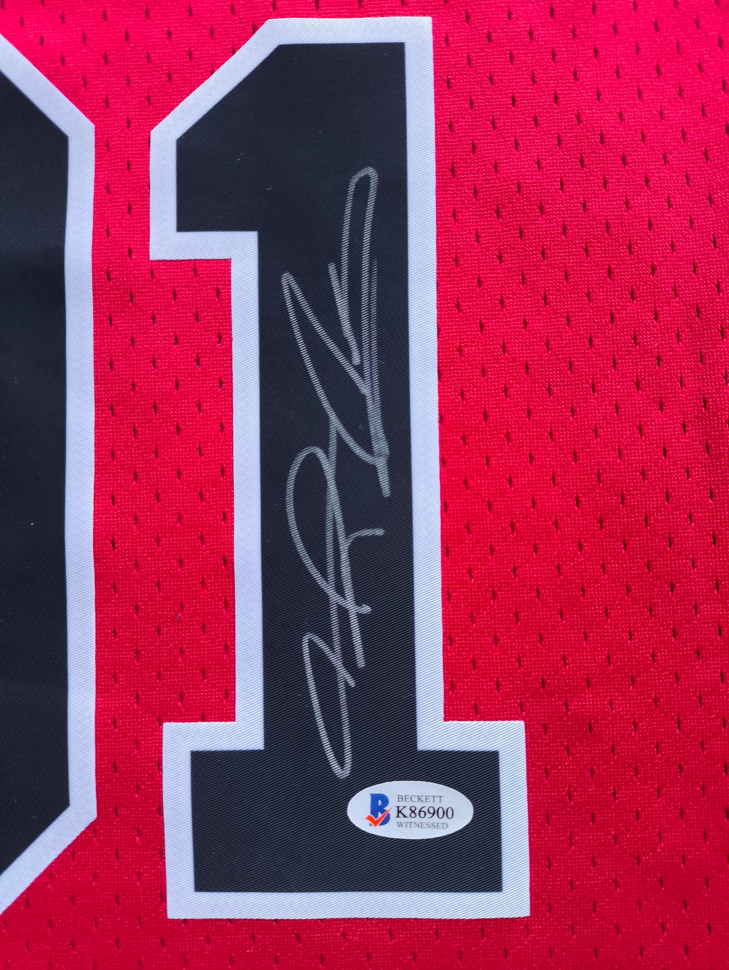 Dennis Rodman Chicago Bulls Signed Mitchell & Ness NBA Beckett COA