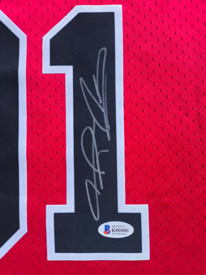 Dennis Rodman Chicago Bulls Signed Mitchell & Ness NBA Beckett COA