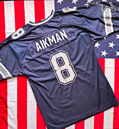 Dallas Cowboys Logo Athletic NFL Jersey M Aikman