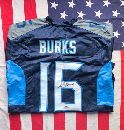 Treylon Burks Tennessee Titans Signed NFL Jersey Beckett COA