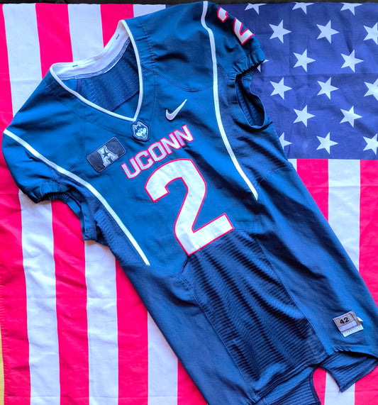 UConn Huskies Nike NCAA Team Issued Jersey Stewart