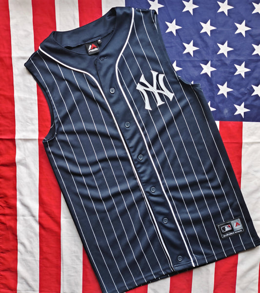 New York Yankees Majestic MLB Sleeveless Jersey M