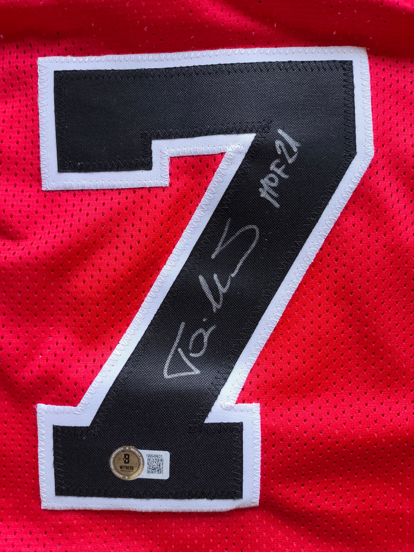 Toni Kukoc Chicago Bulls Signed NBA Jersey Beckett COA