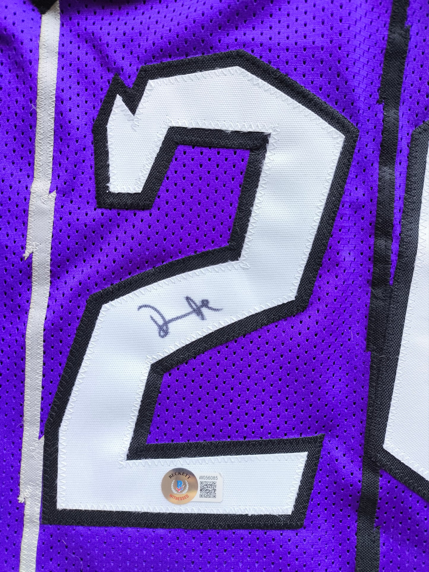 Damon Stoudamire Toronto Raptors Signed NBA Jersey Beckett COA