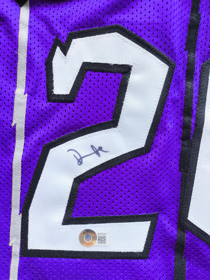 Damon Stoudamire Toronto Raptors Signed NBA Jersey Beckett COA