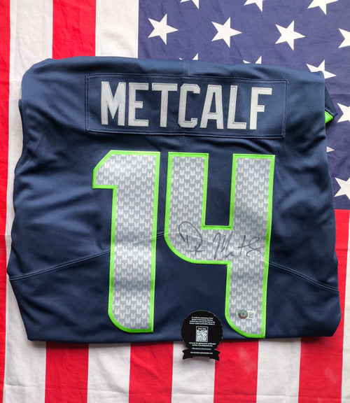 DK Metcalf Seattle Seahawks Nike Elite NFL Signed Jersey Beckett