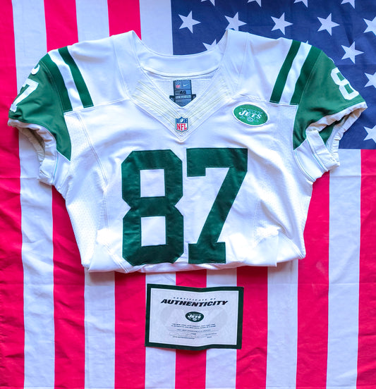 Jeff Cumberland New York Jets Nike NFL Game Worn Jersey