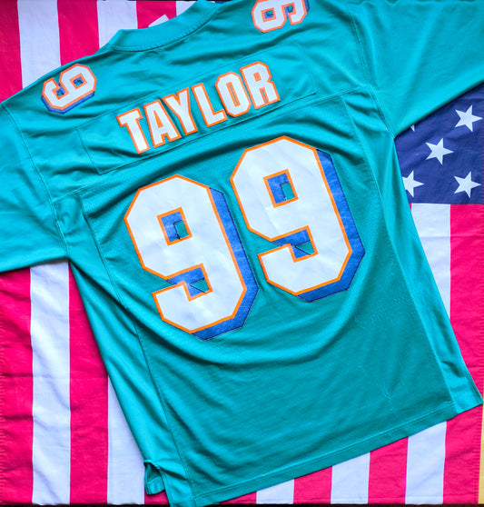 Miami Dolphins Reebok NFL Jersey L Taylor