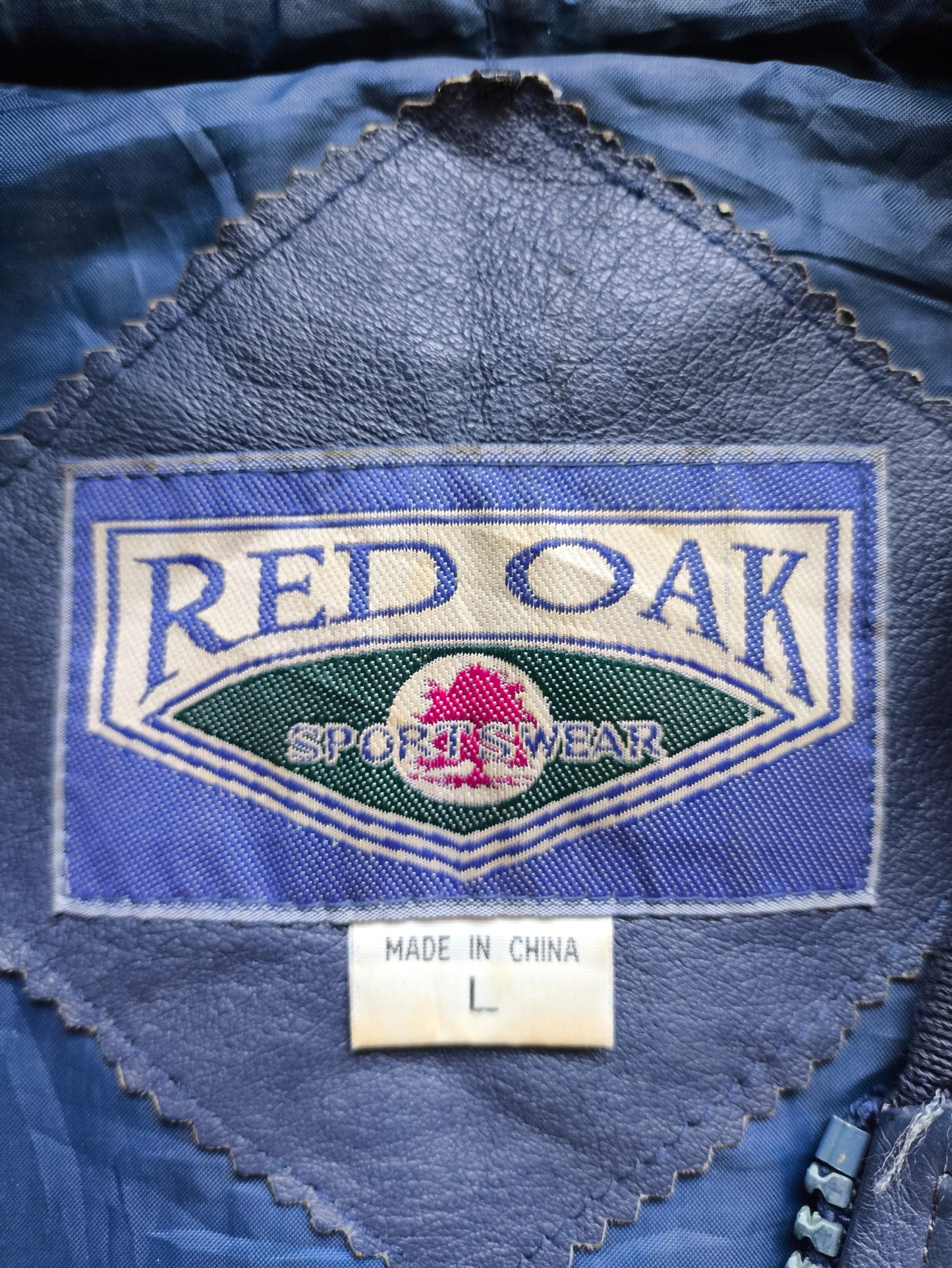 Ole Miss Rebels NCAA Red Oak Leather Jacket L
