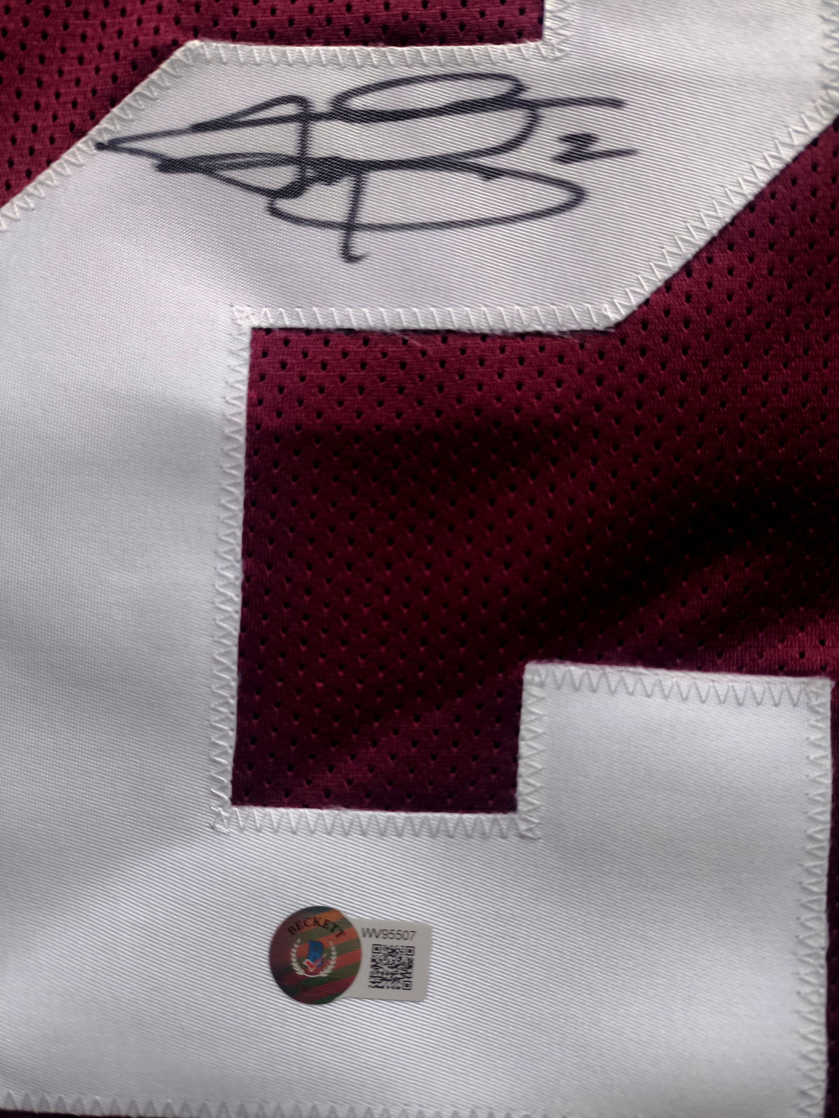 Johnny Manziel Texas A&M Signed NCAA Jersey Beckett COA