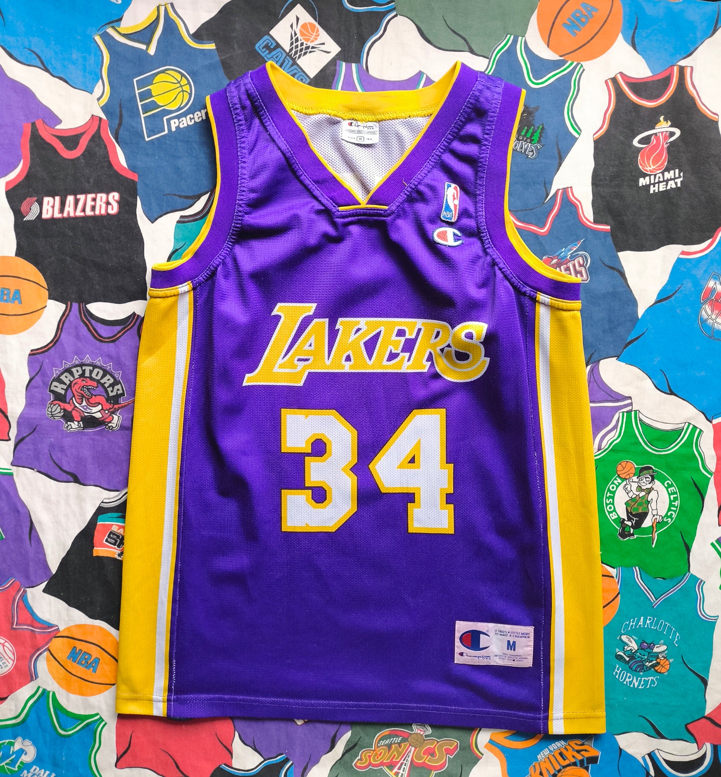 Los Angeles Lakers Champion NBA Jersey M O'Neal