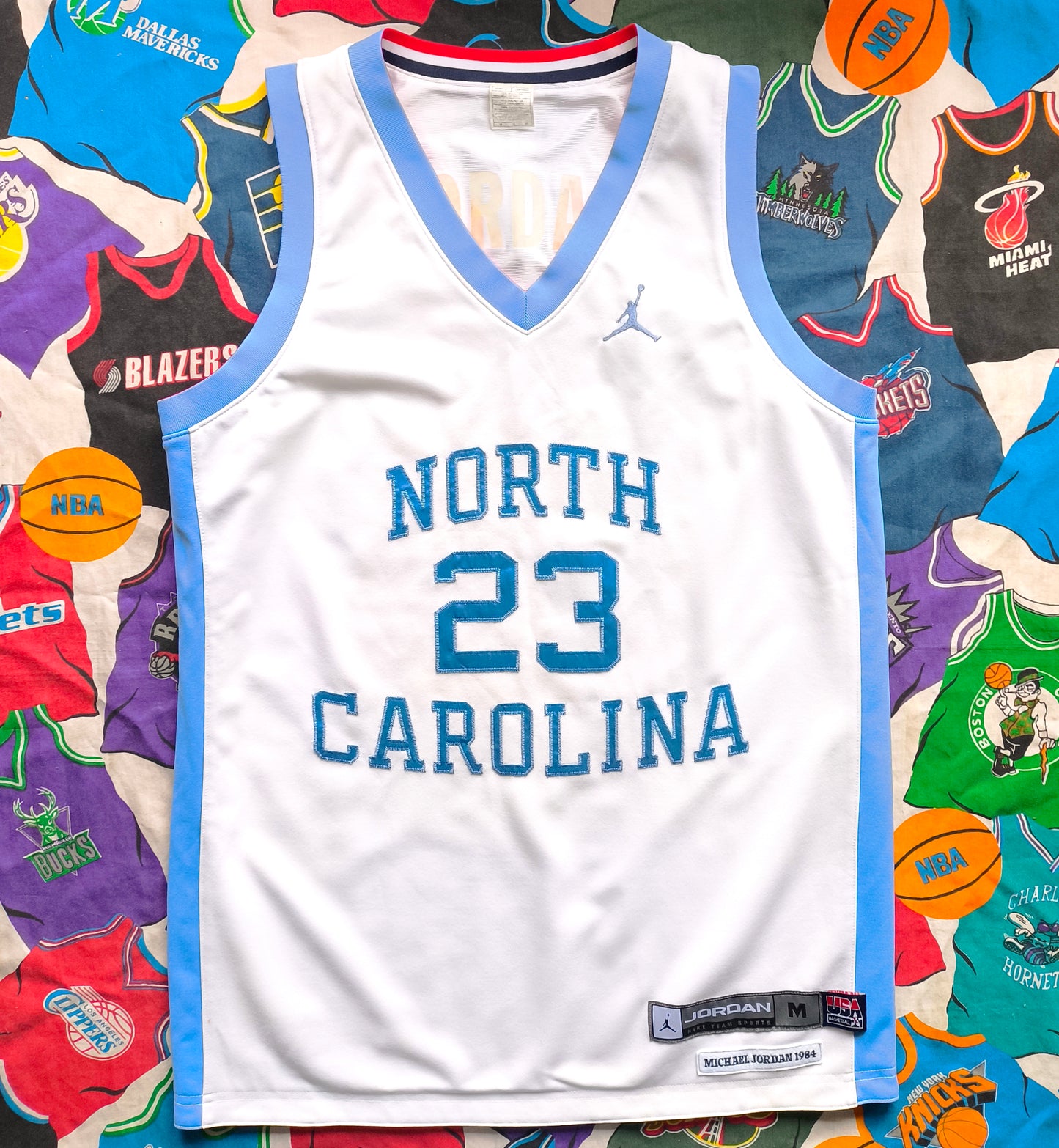Michael Jordan North Carolina Dream Team USA Nike Reversible Jersey M