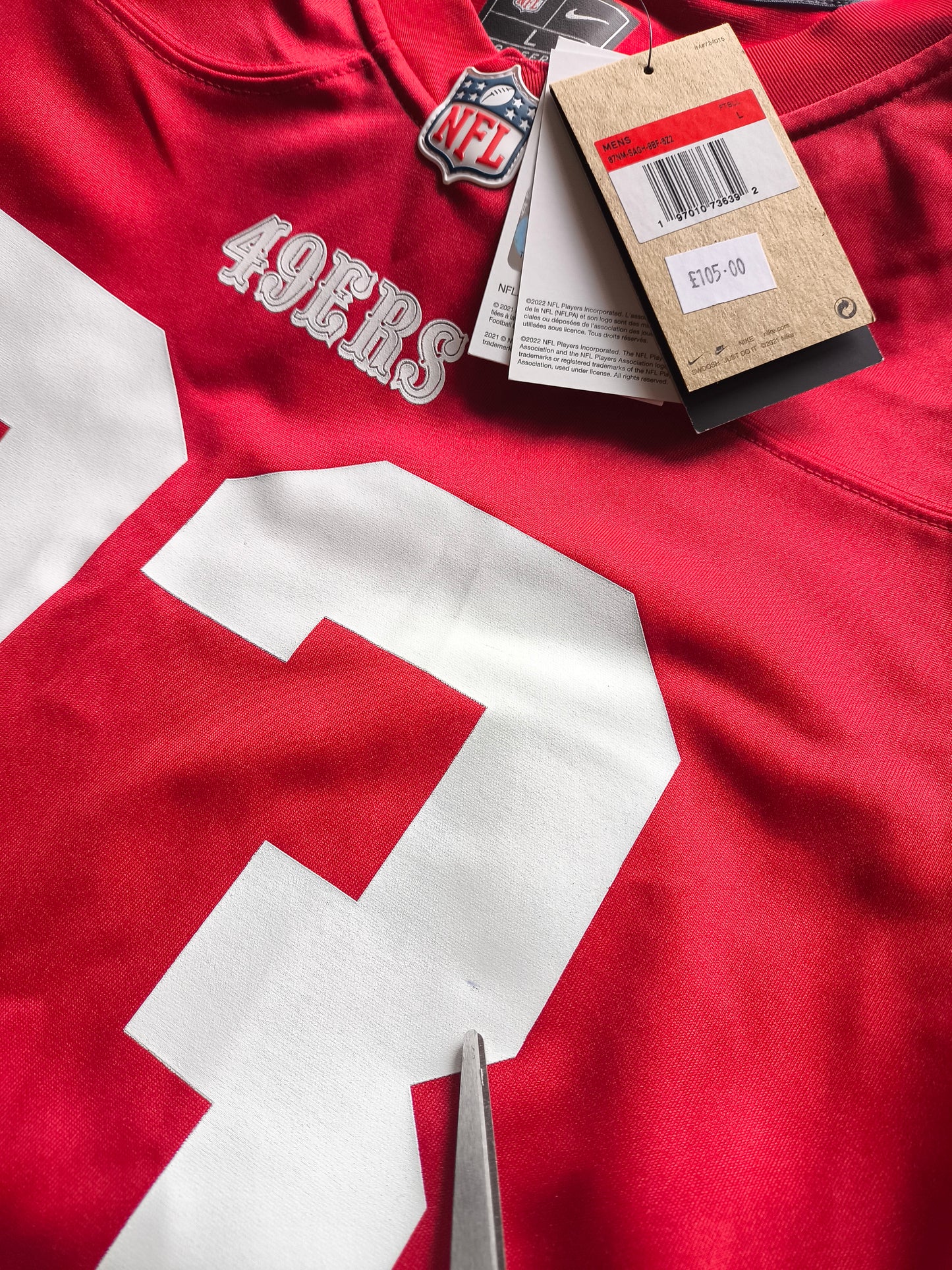 San Francisco 49ers NFL Jersey L McCaffrey
